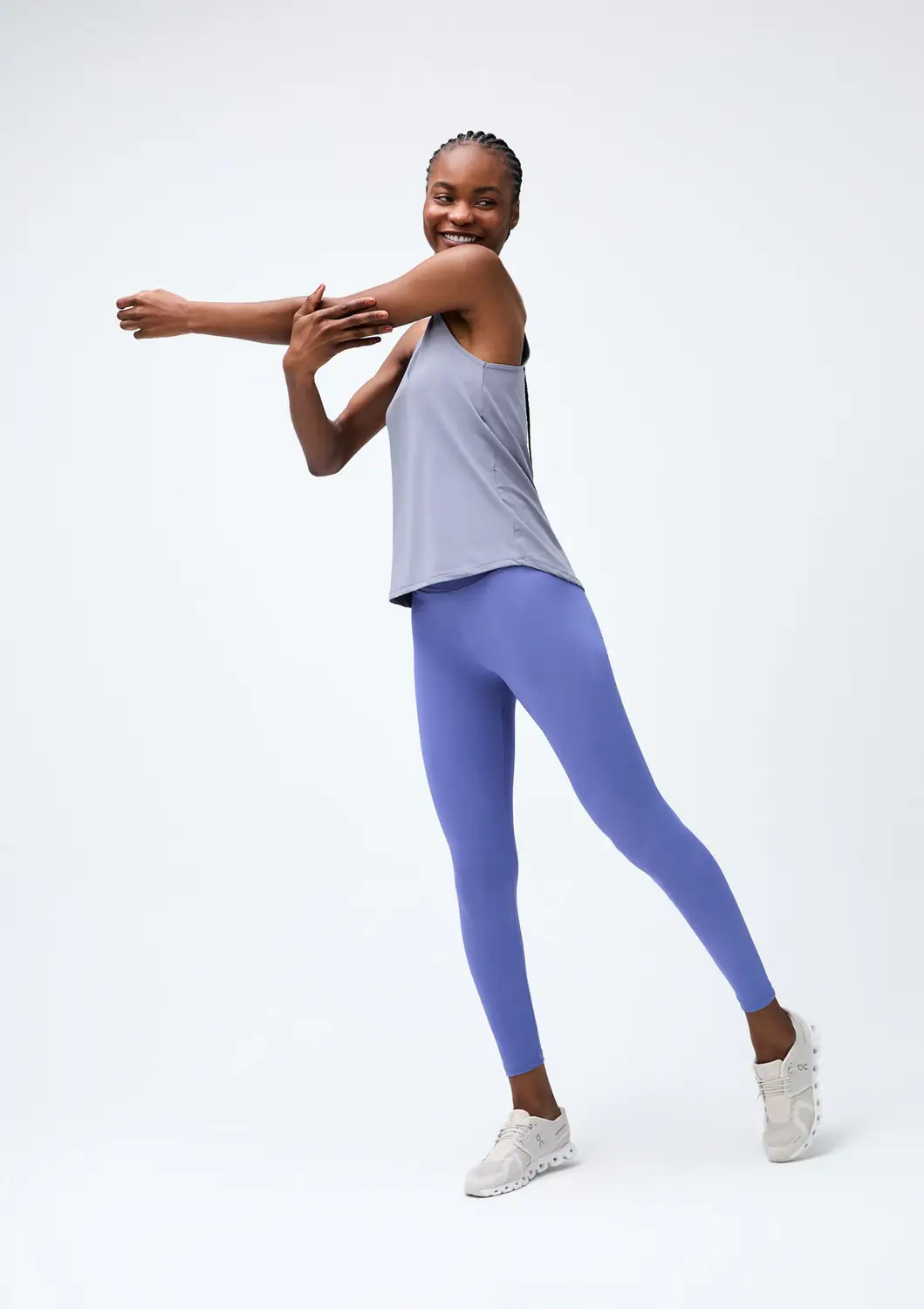 Calça Legging Esportiva Feminina Com Fio LYCRA® — Lilás
